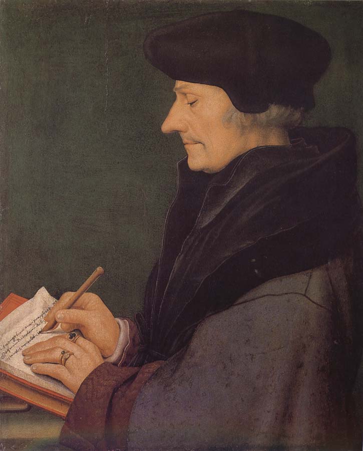 Hans Holbein Erasmus portrait